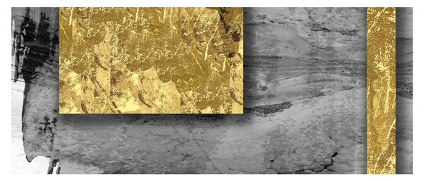 Slika - Zlatni kvadrati N⁰2 (120x50 cm)