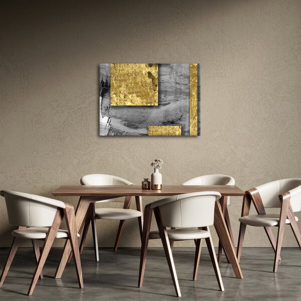 Slika - Zlatni kvadrati N⁰2 (70x50 cm)