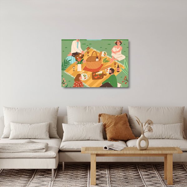 Staklena slika - Ljetna ljubav (70x50 cm)
