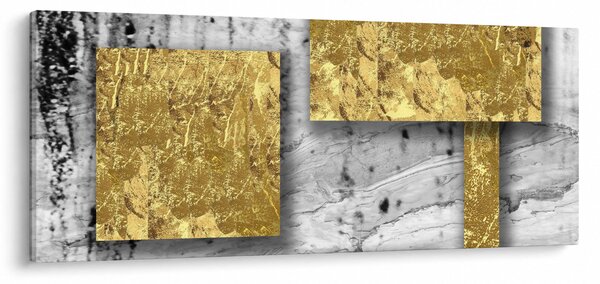 Slika - Zlatni kvadrati N⁰3 (120x50 cm)