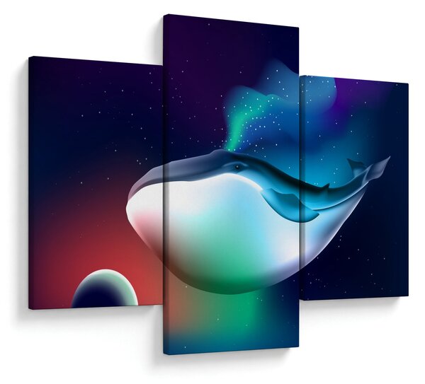 Slika - Kit u svemiru (90x60 cm)