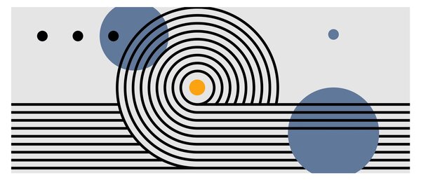 Slika - Minimalistička apstrakcija N⁰1 (120x50 cm)