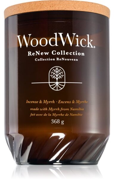 Woodwick Renew Incense & Myrrh mirisna svijeća 368 g