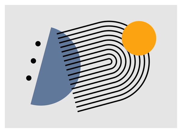 Slika - Minimalistička apstrakcija N⁰2 (70x50 cm)