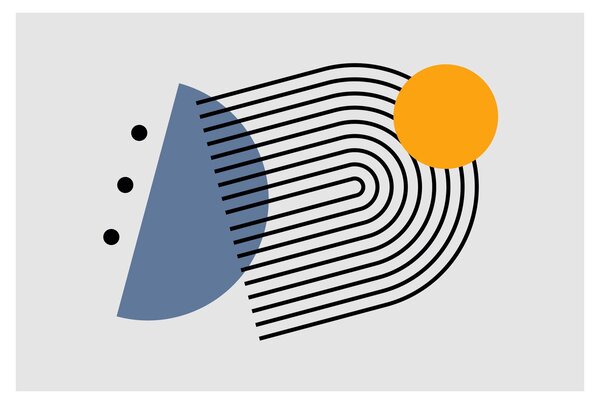 Slika - Minimalistička apstrakcija N⁰2 (90x60 cm)