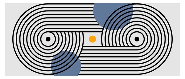 Slika - Minimalistička apstrakcija N⁰3 (120x50 cm)