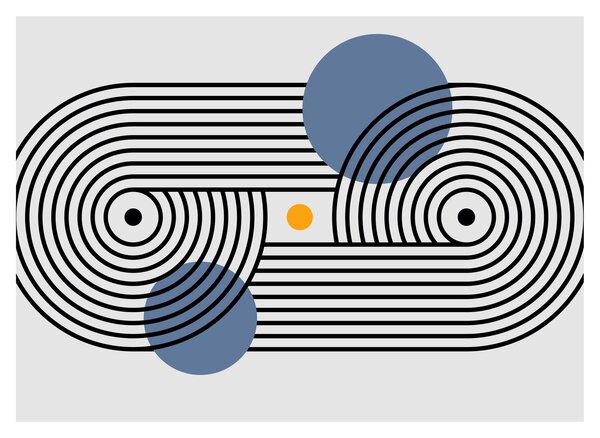 Slika - Minimalistička apstrakcija N⁰3 (70x50 cm)