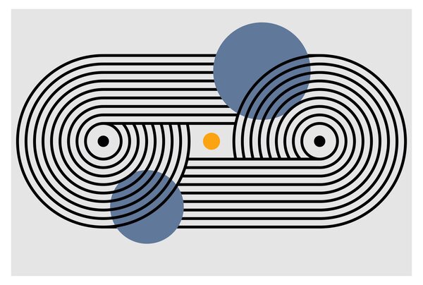 Slika - Minimalistička apstrakcija N⁰3 (90x60 cm)