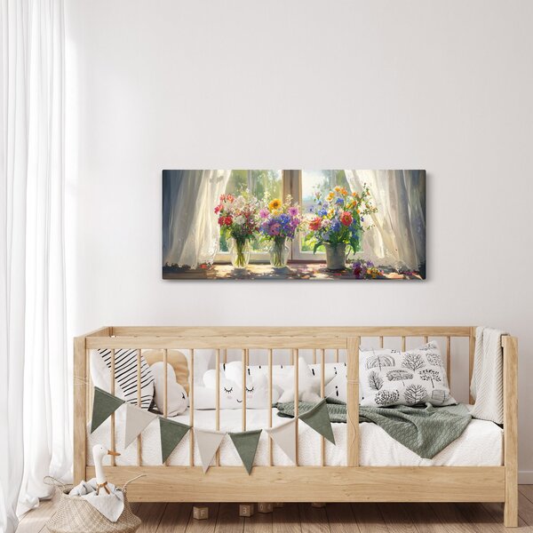 Slika - Buket kraj prozora (120x50 cm)