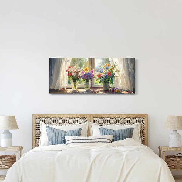 Slika - Buket kraj prozora (120x50 cm)