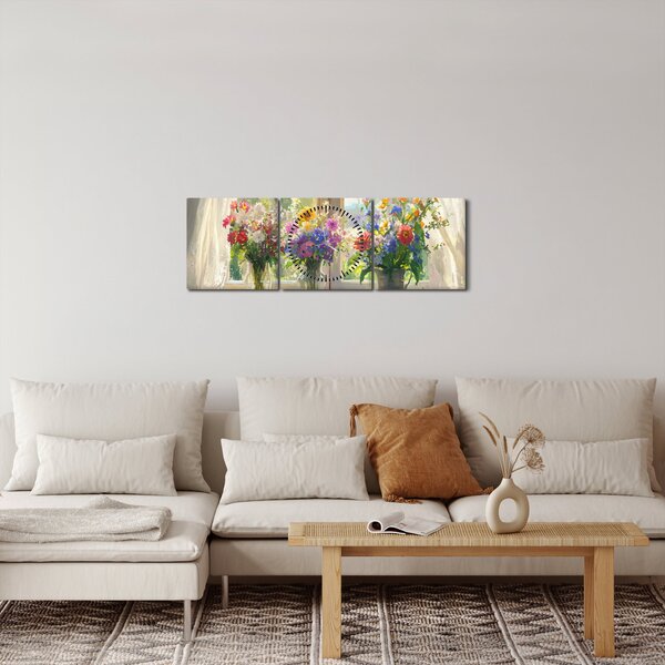 Slika - Buket kraj prozora (sa satom) (90x30 cm)