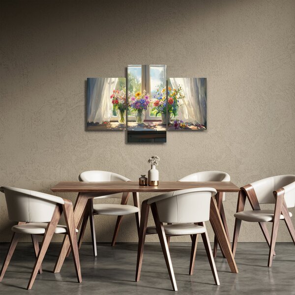 Slika - Buket kraj prozora (90x60 cm)
