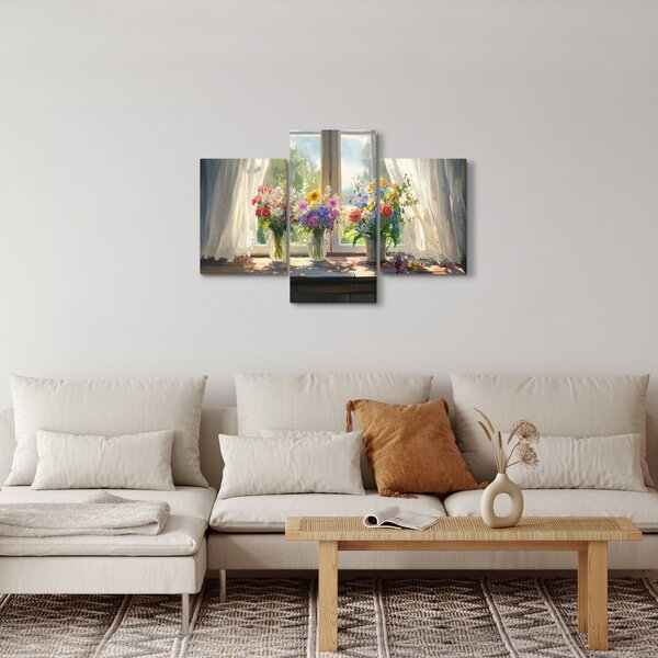 Slika - Buket kraj prozora (90x60 cm)