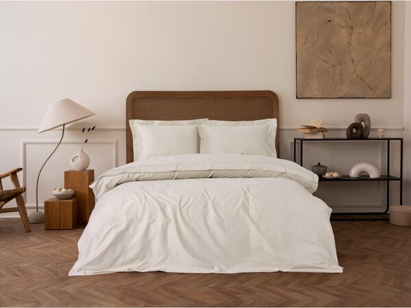 Bež posteljina za bračni krevet/za produženi krevet od pamučnog satena 240x220 cm Elegant – Mijolnir