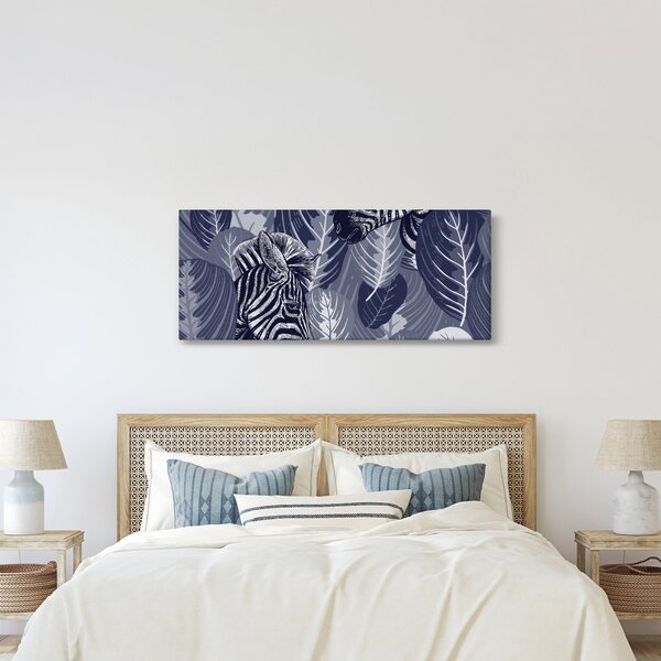 Slika - Plave zebre (120x50 cm)