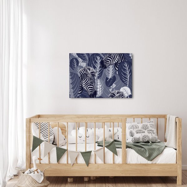 Slika - Plave zebre (70x50 cm)
