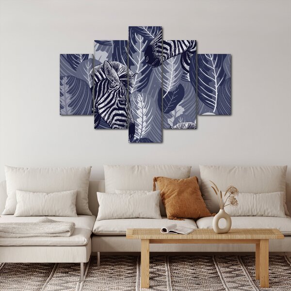 Slika - Plave zebre (150x105 cm)