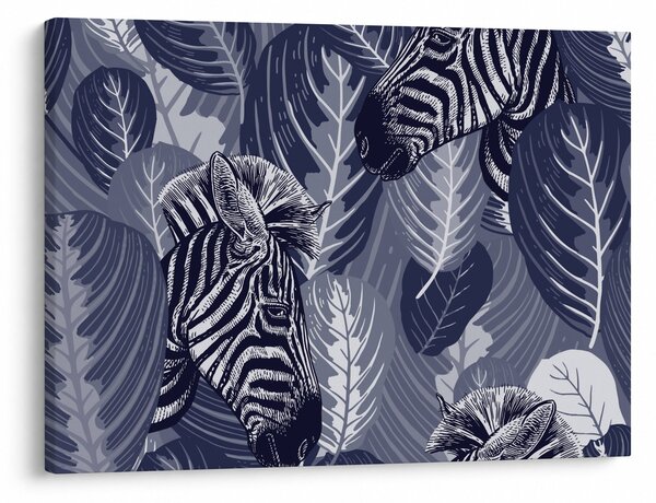 Slika - Plave zebre (70x50 cm)