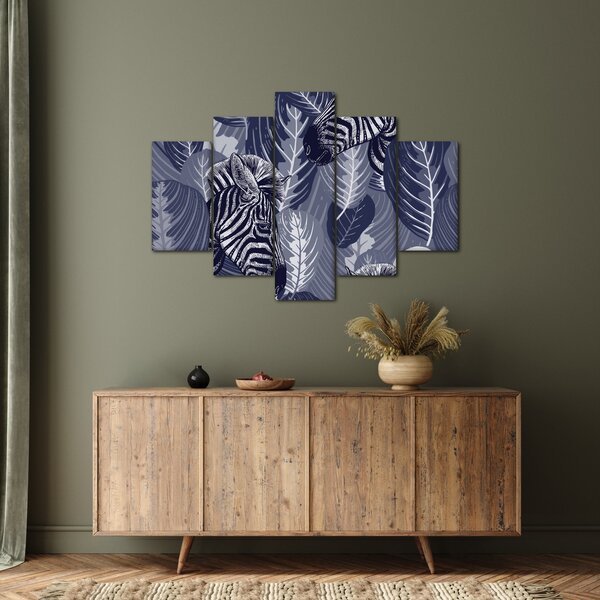 Slika - Plave zebre (150x105 cm)