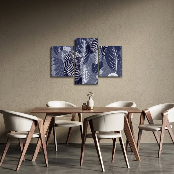 Slika - Plave zebre (90x60 cm)