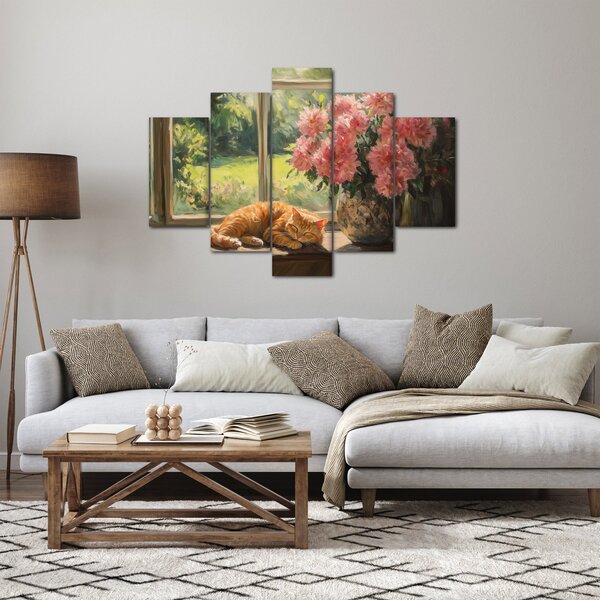 Slika - Mačka na prozoru (150x105 cm)