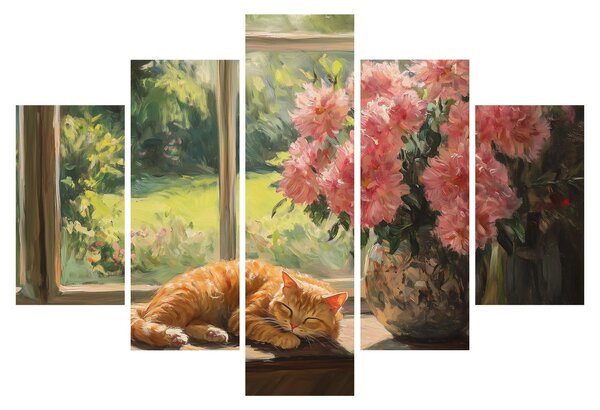 Slika - Mačka na prozoru (150x105 cm)