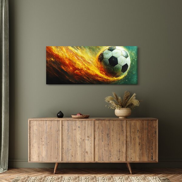 Slika - Nogometna lopta u letu (120x50 cm)