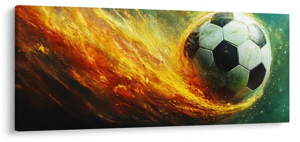 Slika - Nogometna lopta u letu (120x50 cm)