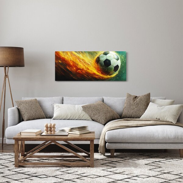 Slika - Nogometna lopta u letu (120x50 cm)