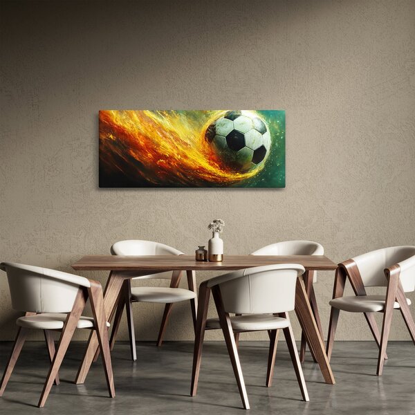 Slika - Nogometna lopta u letu (120x50 cm)