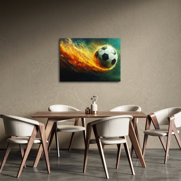 Slika - Nogometna lopta u letu (70x50 cm)