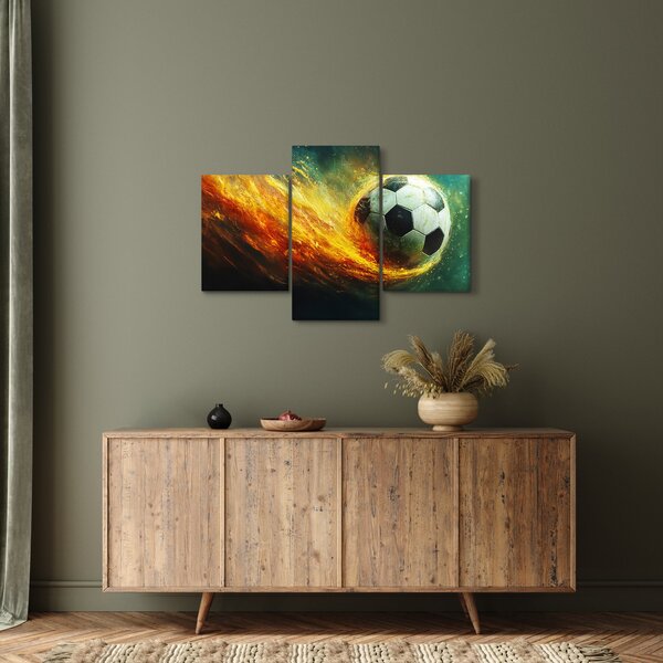 Slika - Nogometna lopta u letu (90x60 cm)