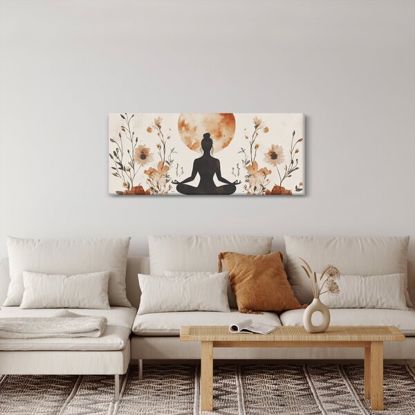 Slika - Narančasta joga (120x50 cm)