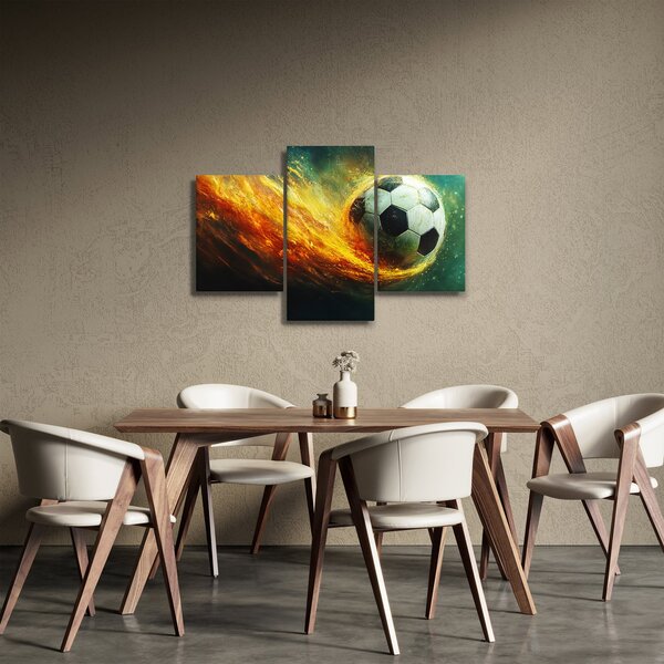 Slika - Nogometna lopta u letu (90x60 cm)