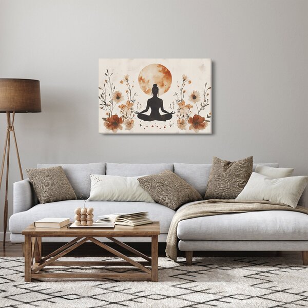 Slika - Narančasta joga (90x60 cm)