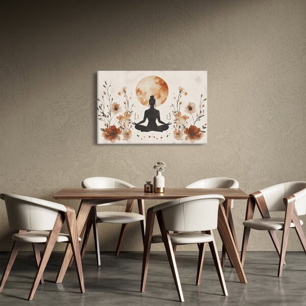 Slika - Narančasta joga (90x60 cm)