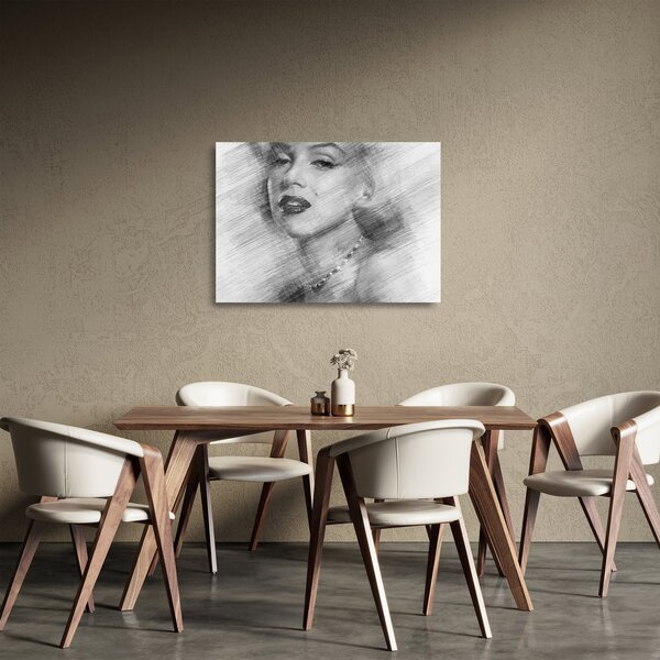 Staklena slika - Portret Marilyn Monroe (70x50 cm)