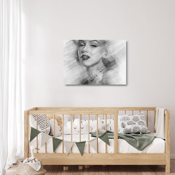 Staklena slika - Portret Marilyn Monroe (70x50 cm)