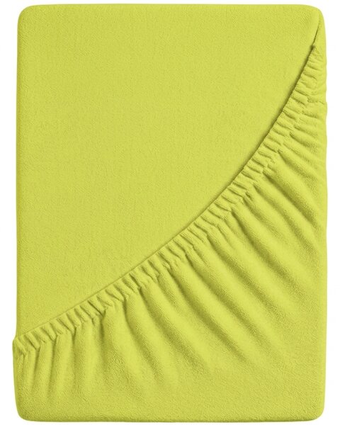 Frotirna plahta PREMIUM limet zelena 160x200 cm