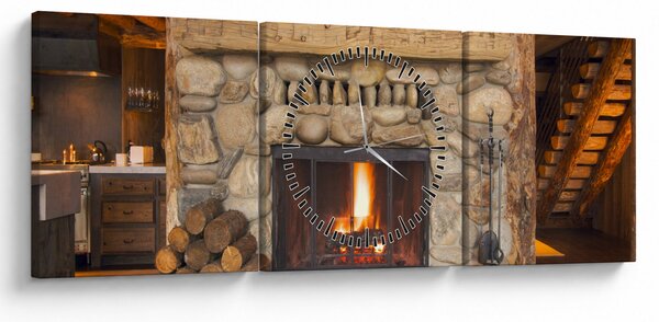 Slika kamina (sa satom) (90x30 cm)