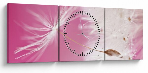 Slika - Makro cvijet (sa satom) (90x30 cm)