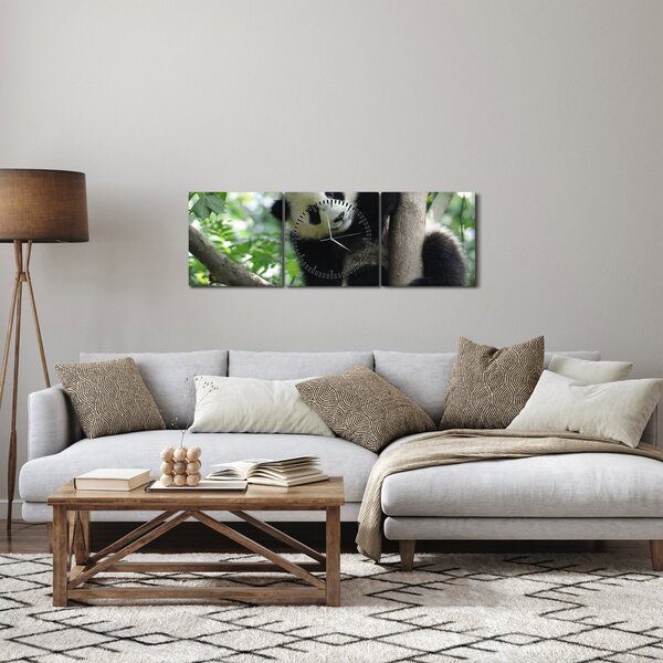 Slika - Panda na drvetu (sa satom) (90x30 cm)