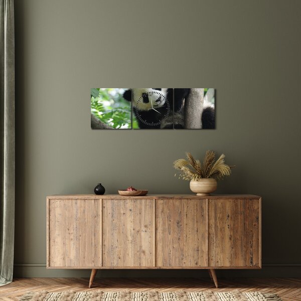Slika - Panda na drvetu (sa satom) (90x30 cm)