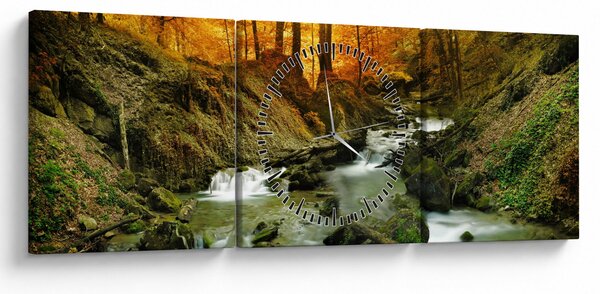 Slika - Šuma (sa satom) (90x30 cm)