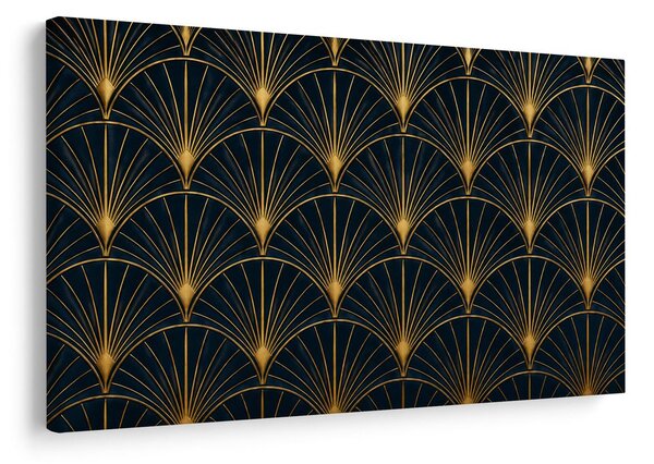 Slika zlatni art deco uzorak