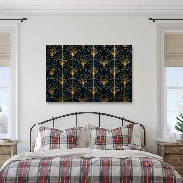 Slika zlatni art deco uzorak
