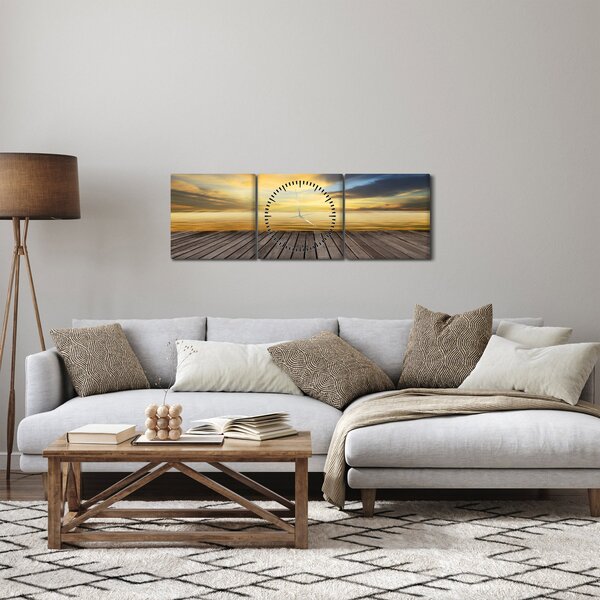 Slika - Mol s pogledom (sa satom) (90x30 cm)