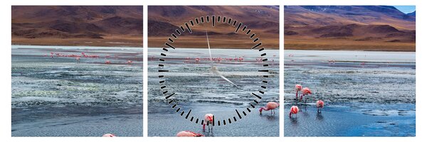 Slika - Flamingosi (sa satom) (90x30 cm)