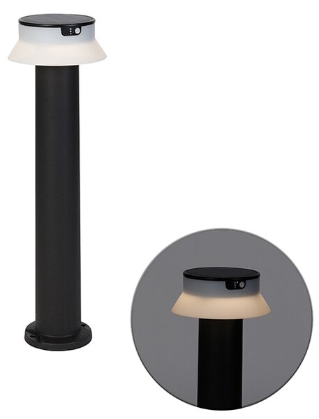 Stojeća vanjska svjetiljka crna, uključujući LED i dimmer IP55 solarni - Felice