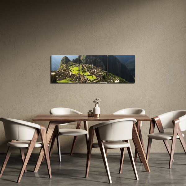 Slika - Lame u Machu Picchu (sa satom) (90x30 cm)